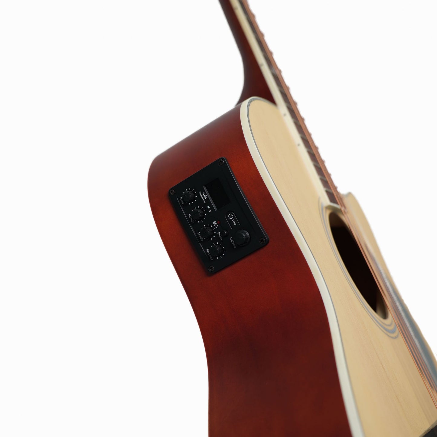 Kepma A1CE Grand Auditorium Electric-Acoustic Guitar w/ K1 EQ, Natural