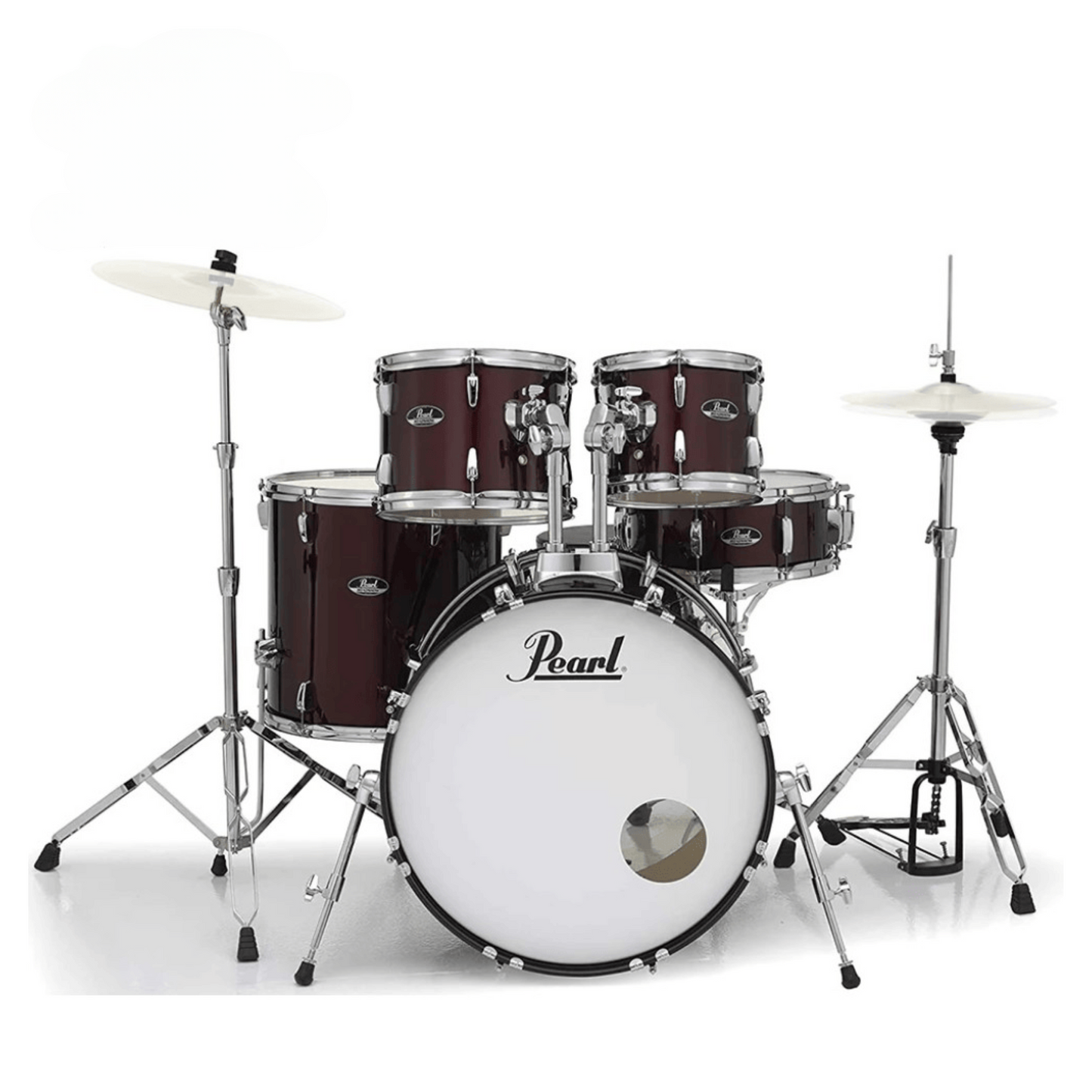Pearl Roadshow Series 5-Piece Drum Set, Red Wine
