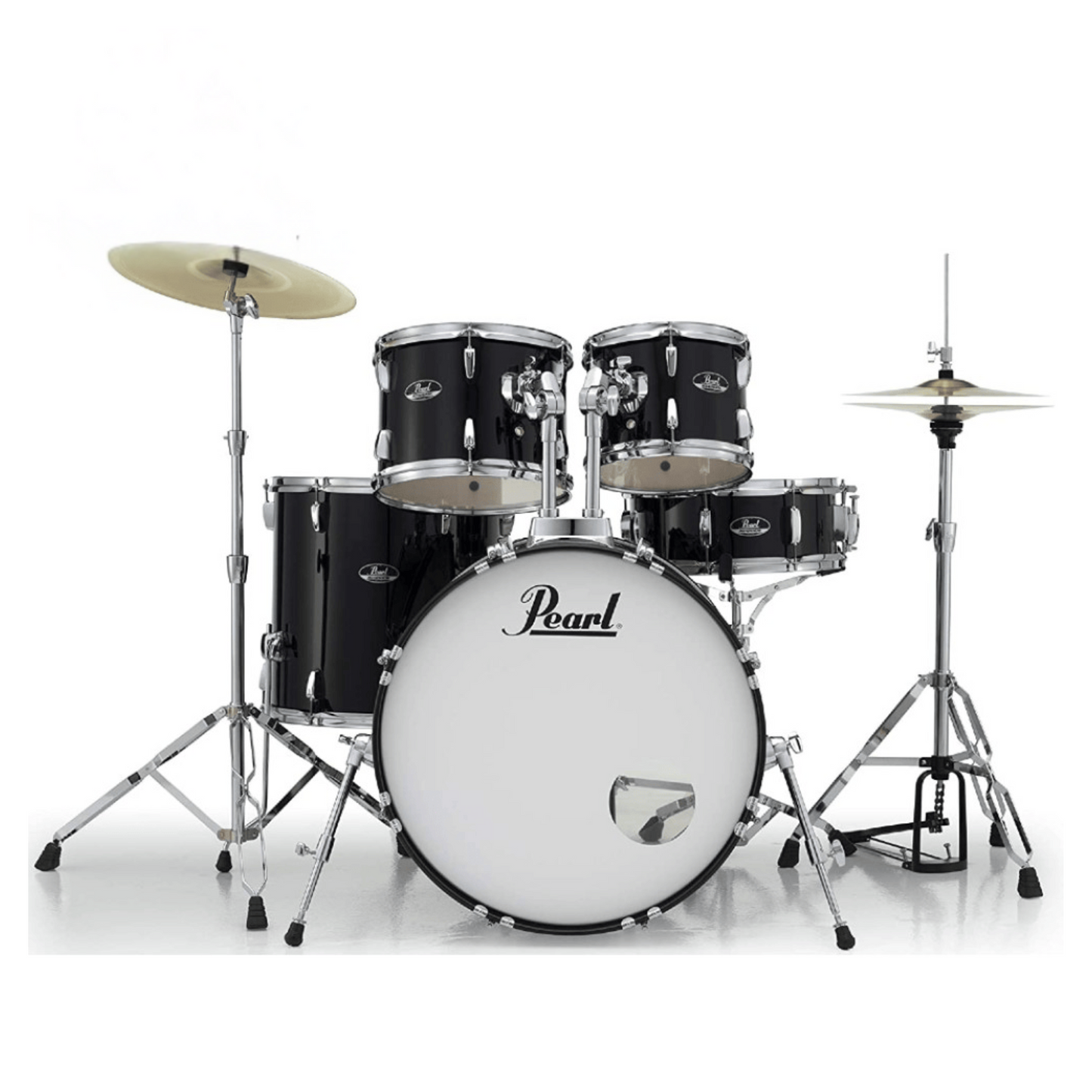 Pearl Roadshow Series 5-Piece Drum Set, Jet Black