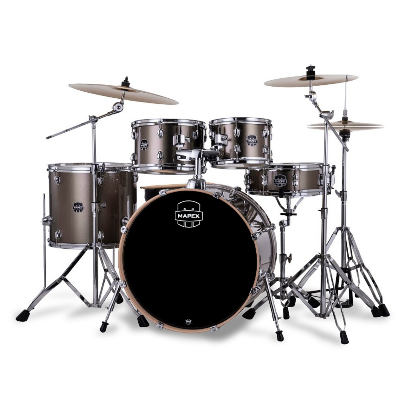 Mapex Venus 5-Pcs Acoustic Drum Kit, Copper Metallic