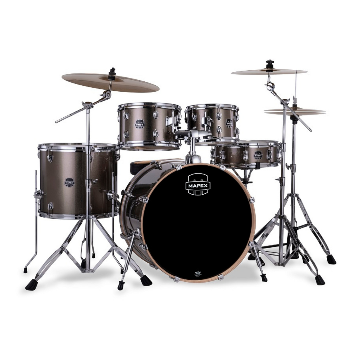 Mapex Venus 5-Pcs Acoustic Drum Kit, Copper Metallic