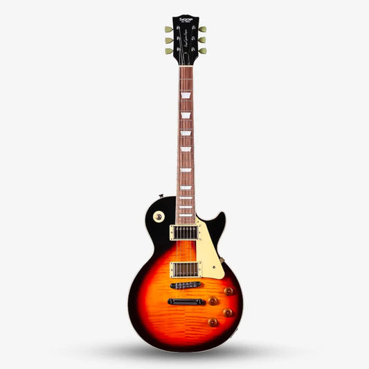 Sqoe SELP220 Les Paul Electric Guitar, Tiger Sunset Gradient