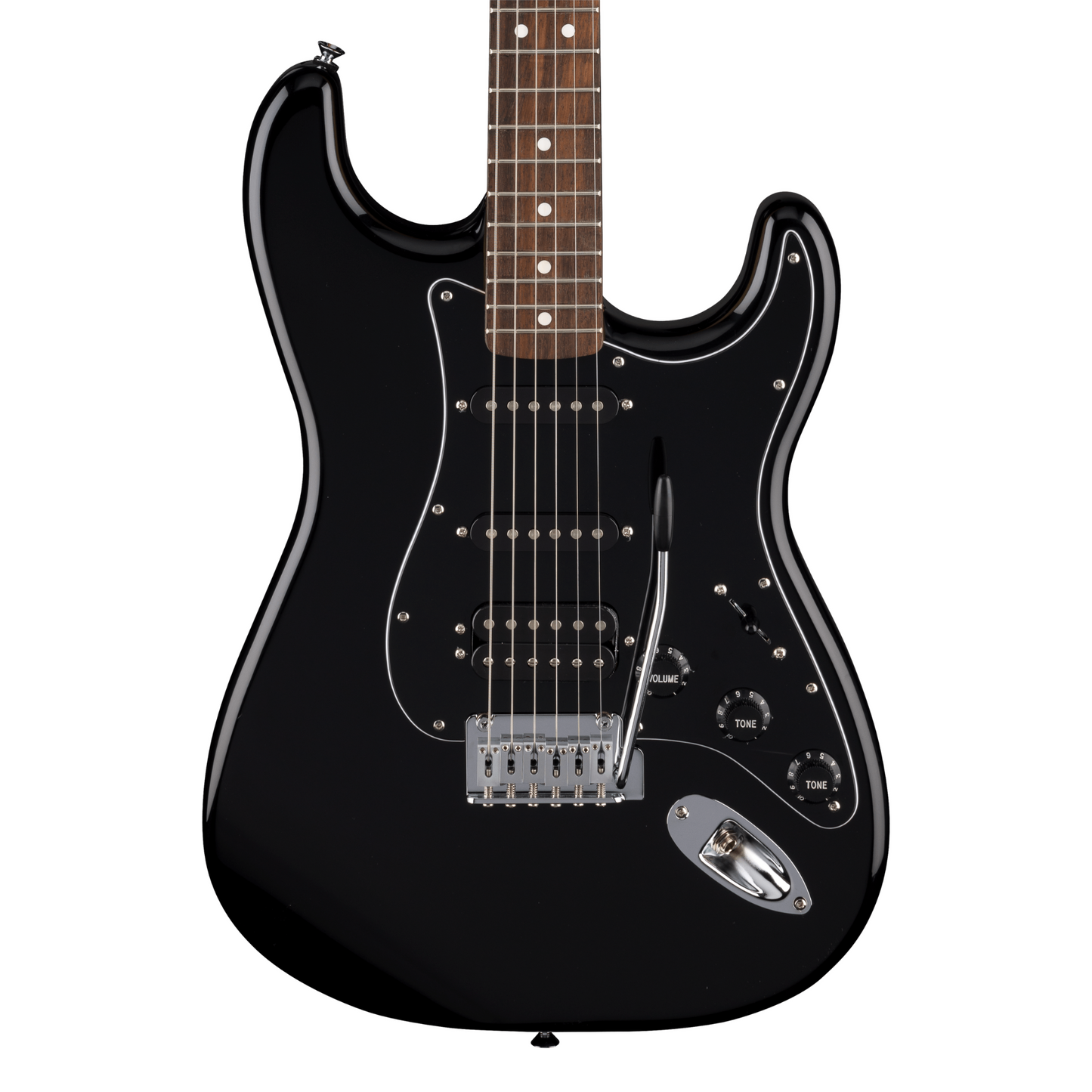 Fender Standard Stratocaster HSS Electric Guitar, Black