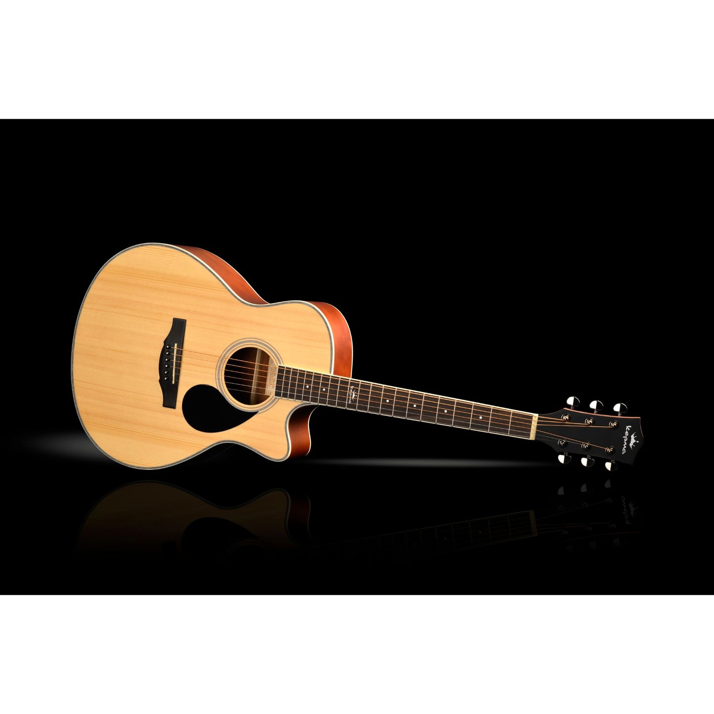 Kepma A1C Grand Auditorium Acoustic Guitar, Natural