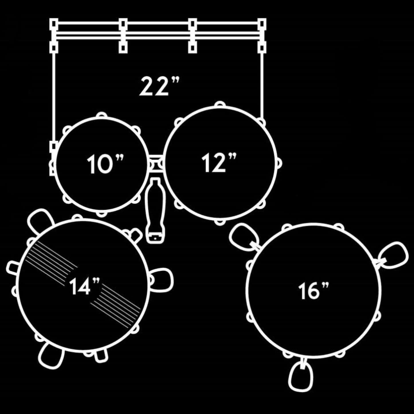 Pearl Roadshow Series 5-Piece Drum Set, Charcoal Metallic