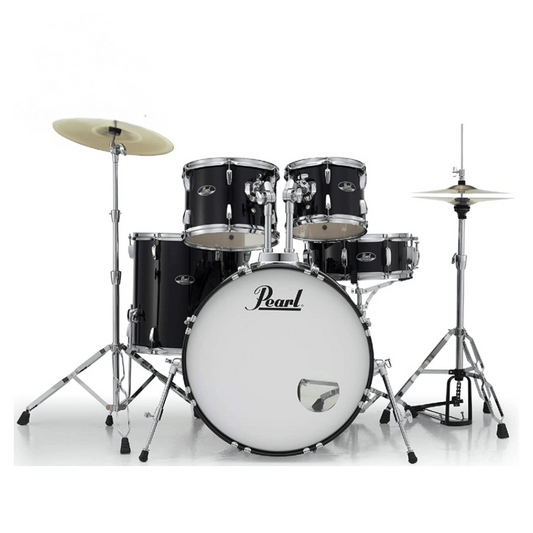 Pearl Roadshow Series 5-Piece Drum Set, Jet Black