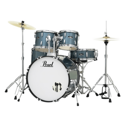 Pearl Roadshow Series 5-Piece Drum Set, Aqua Blue Glitter