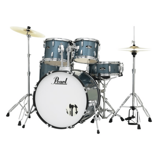 Pearl Roadshow Series 5-Piece Drum Set, Aqua Blue Glitter