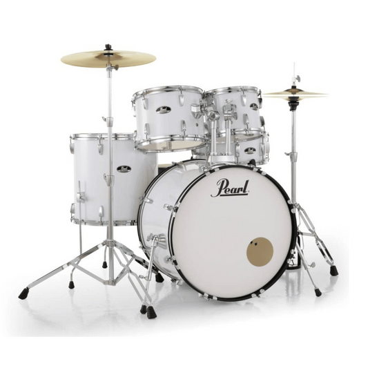Pearl Roadshow Series 5-Piece Drum Set, Pure White