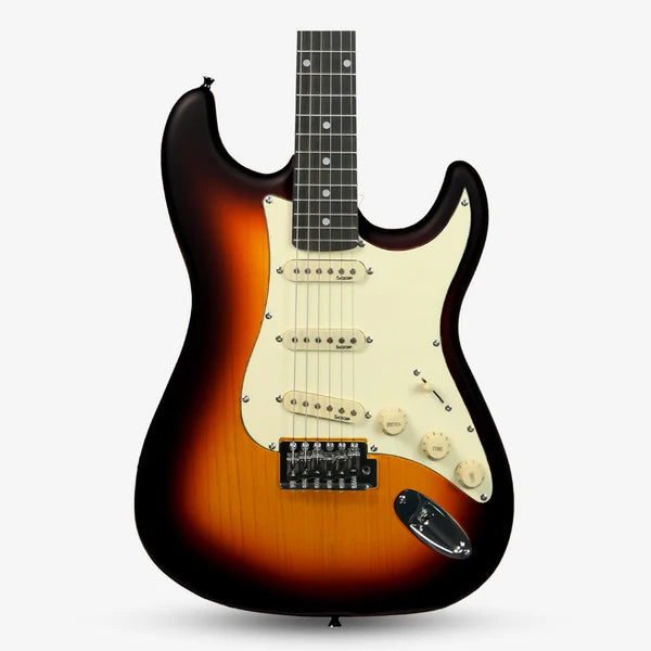 Sqoe SEST202 Stratocaster Electric Guitar, Sunburst