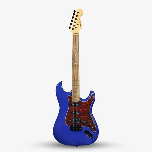 Sqoe SEST230 HSS Stratocaster Electric Guitar, Blue