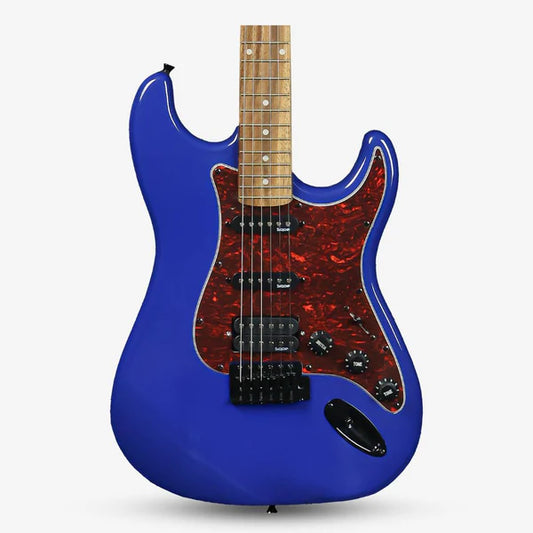 Sqoe SEST230 HSS Stratocaster Electric Guitar, Blue