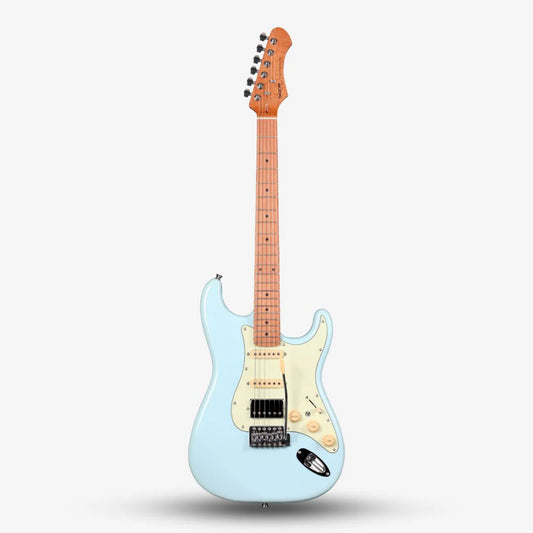 Sqoe SEST600 Stratocaster HSS Electric Guitar, Blue