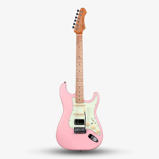 Sqoe SEST600 Stratocaster HSS Electric Guitar, Pink