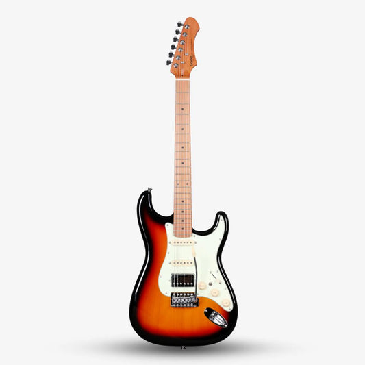 Sqoe SEST600 Stratocaster HSS Electric Guitar, Sunburst
