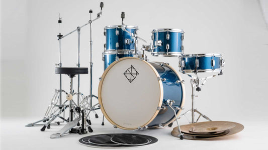 Dixon Spark Standard 5-pcs Acoustic Drum Kit, Misty Black