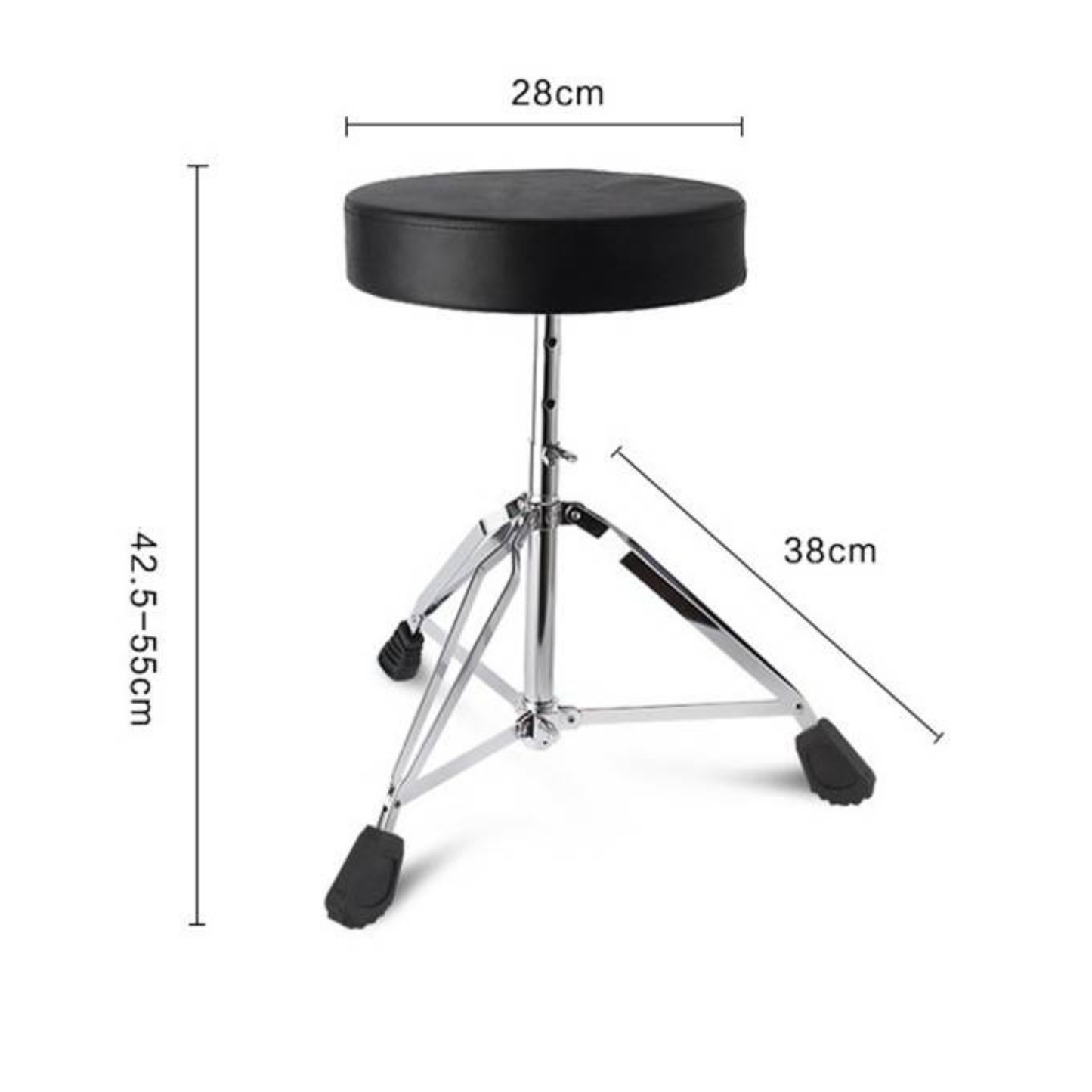 Adjustable Double Brace Drum Stool