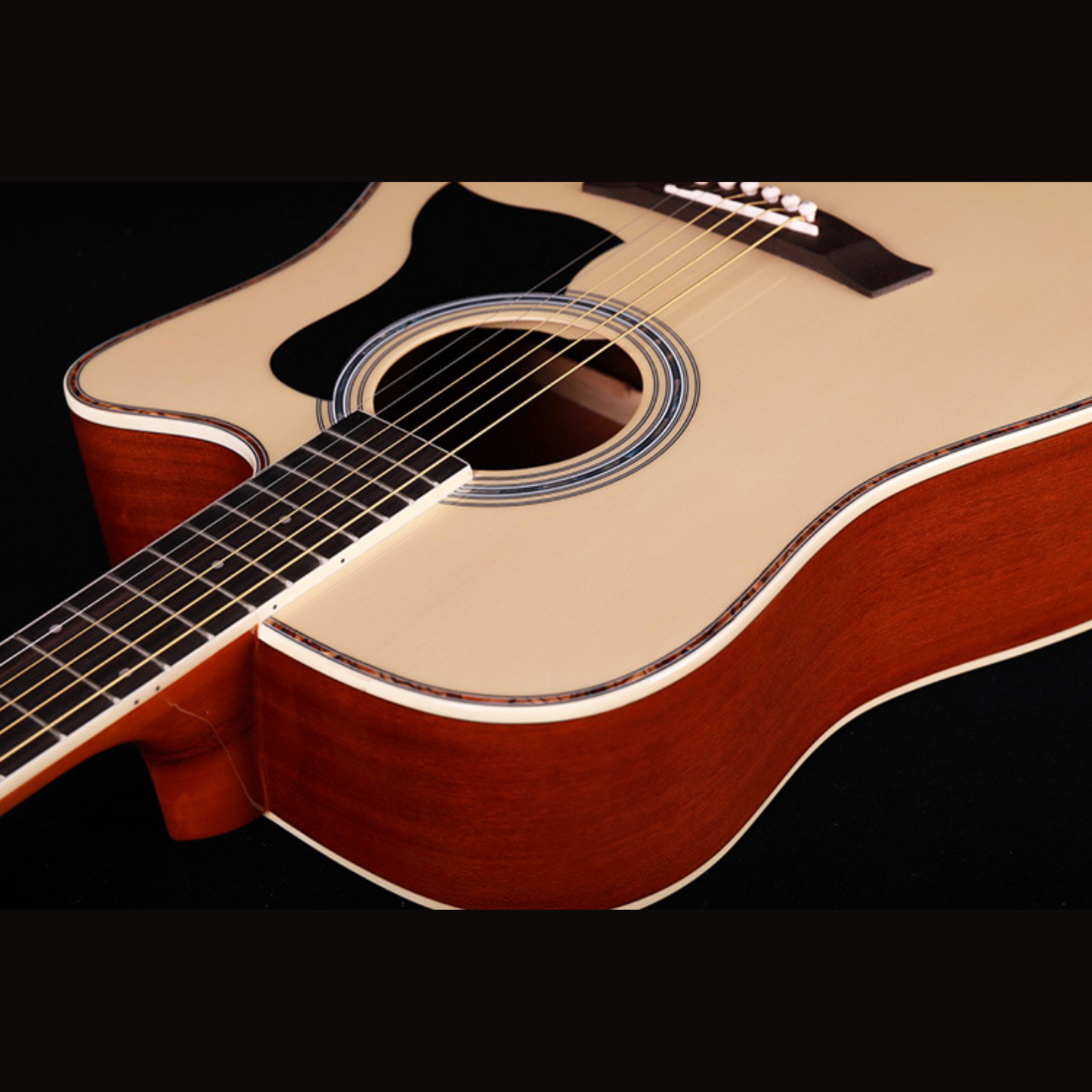 Caesar X-416C Beginner Acoustic Guitar, Natural