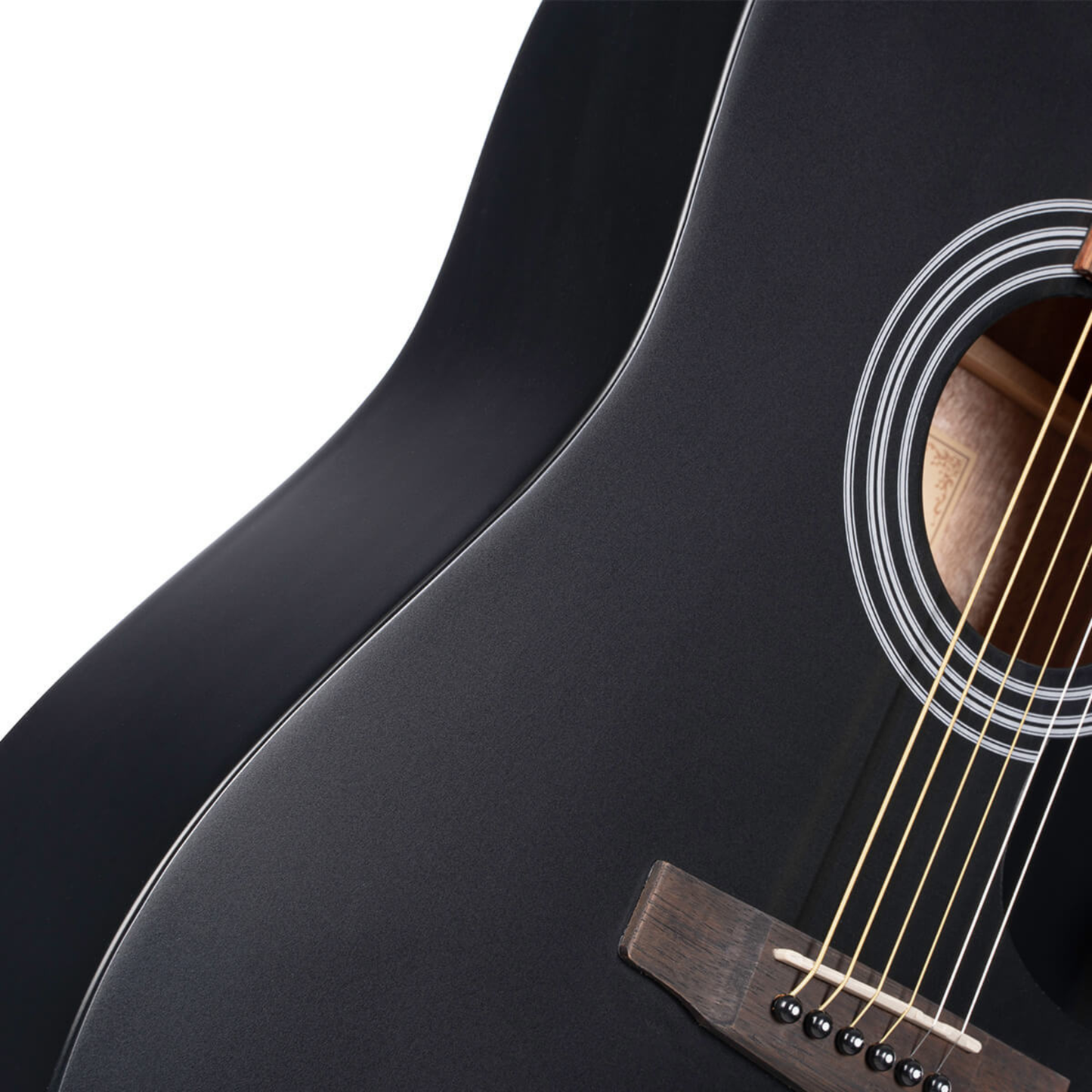Cort Standard AD810 Acoustic Guitar, Black Satin