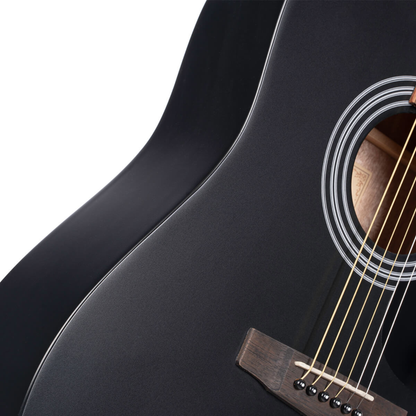 Cort Standard AD810 Acoustic Guitar, Black Satin