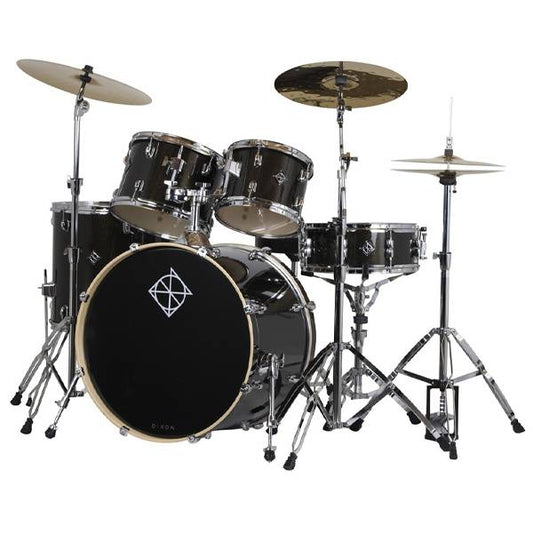 Dixon Spark Standard 5-pcs Acoustic Drum Kit, Misty Black
