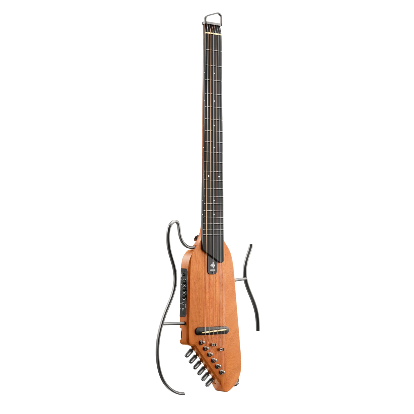 Donner HUSH-I Acoustic-Electric Guitar, Mahogany