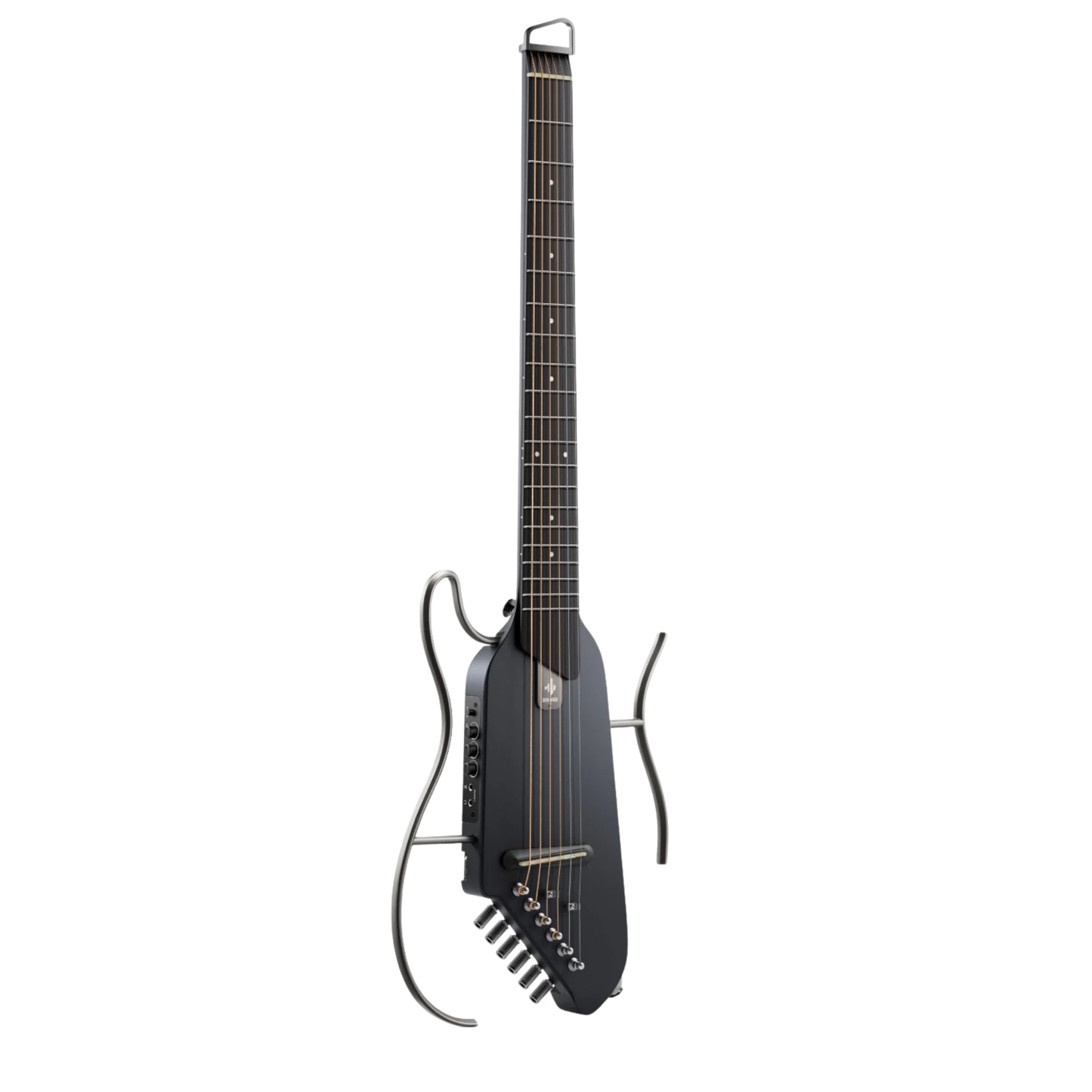 Donner HUSH-I Acoustic-Electric Guitar, Black