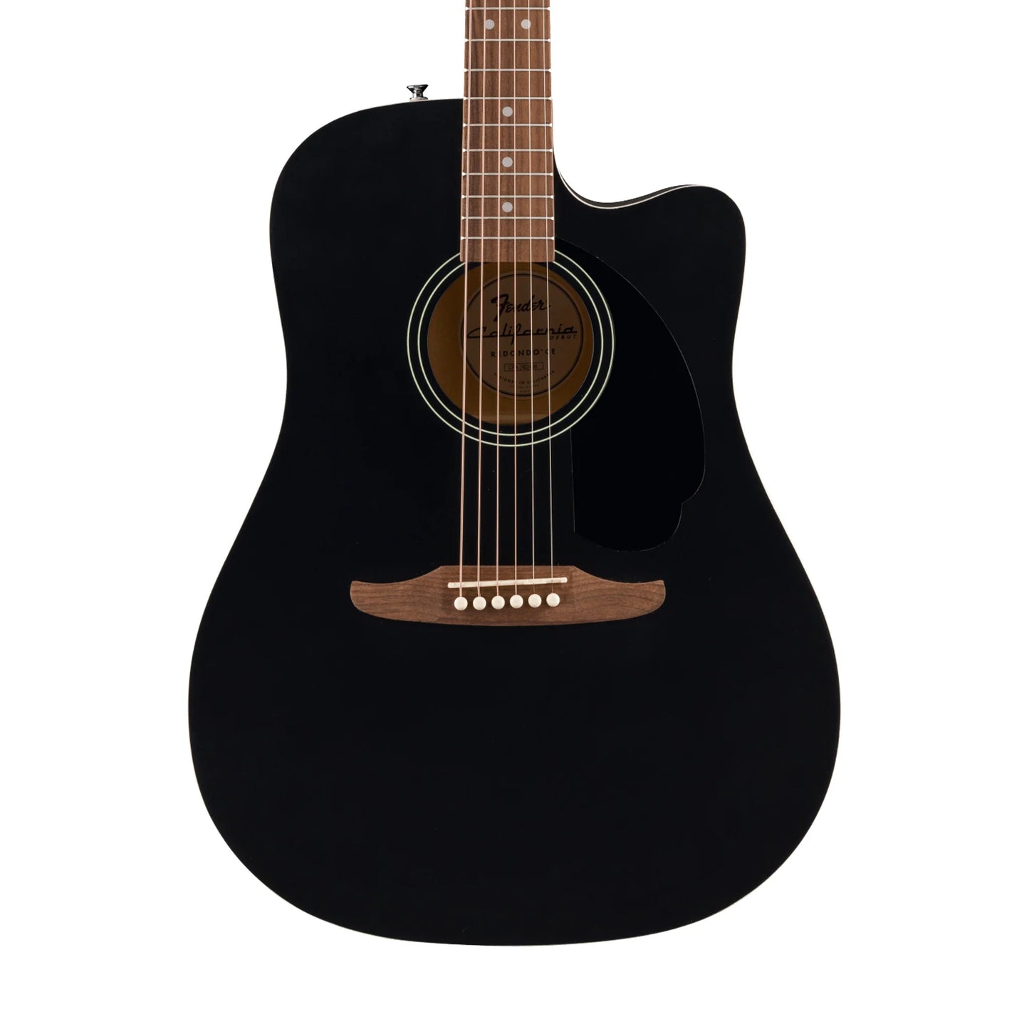 Fender California Debut Redondo CE Series Acoustic Guitar, Black