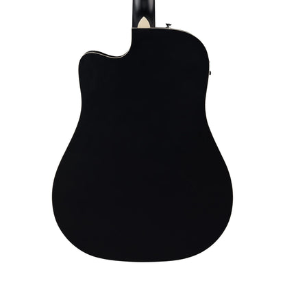 Fender California Debut Redondo CE Series Acoustic Guitar, Black