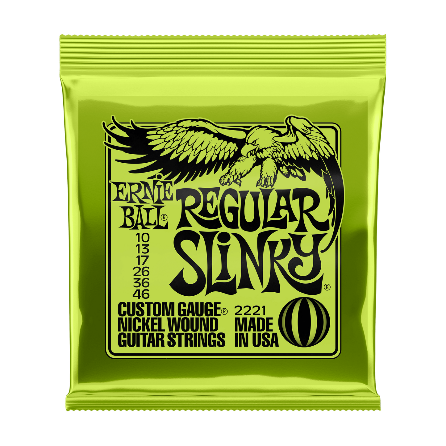Regular Slinky Nickel Wound Electric Guitar Strings 10-46 Gauge