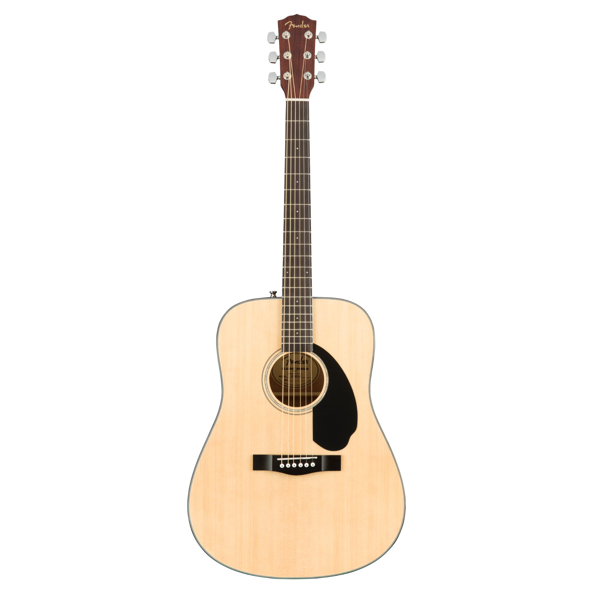 Fender CD-60S Dreadnought Solid Top Acoustic Guitar, Natural