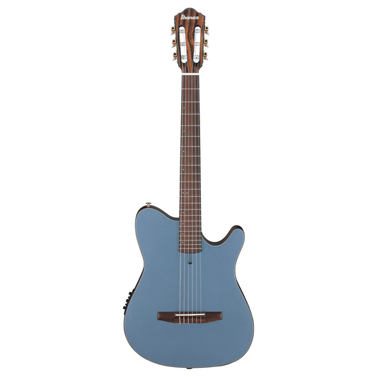 Ibanez FRH10N FRH Series Acoustic Electric Guitar, Indigo Blue Metallic Flat
