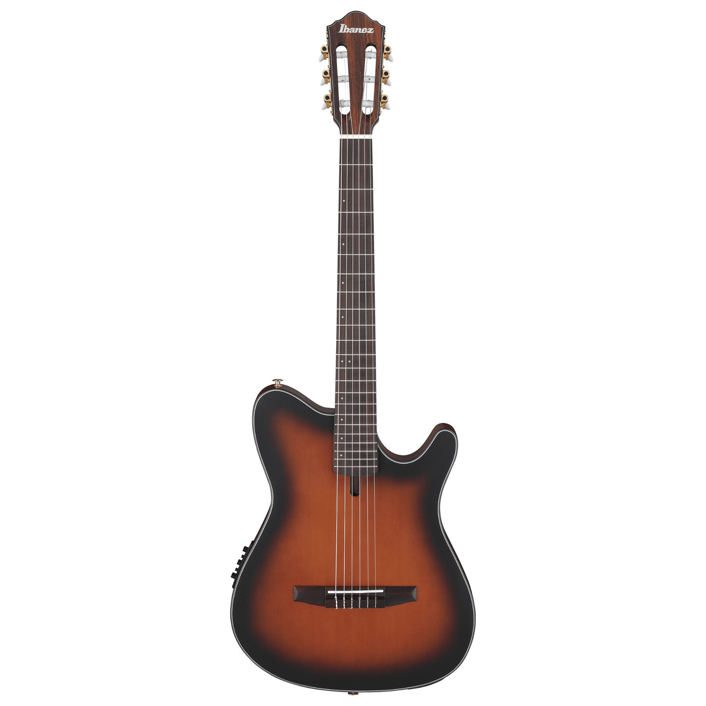 Ibanez FRH10N FRH Series Acoustic Electric Guitar, Brown Sunburst Flat