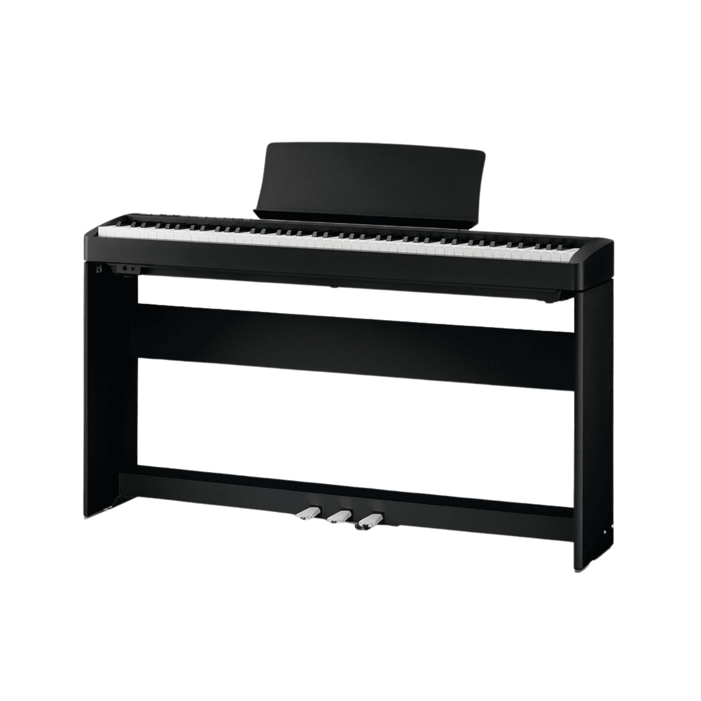 Kawai ES120 88-key Digital Piano With Wooden Stand & Pedal, Black