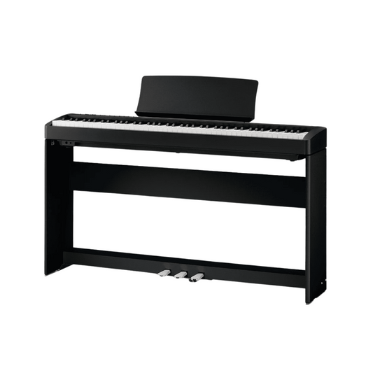 Kawai ES120 88-key Digital Piano With Wooden Stand & Pedal, Black