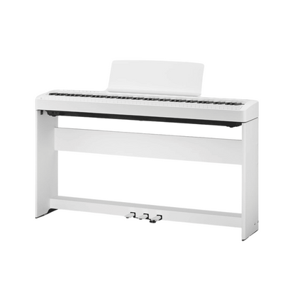 Kawai ES120 88-key Digital Piano With Wooden Stand & Pedal, White