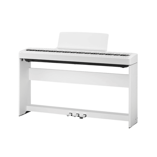 Kawai ES120 88-key Digital Piano With Wooden Stand & Pedal, White
