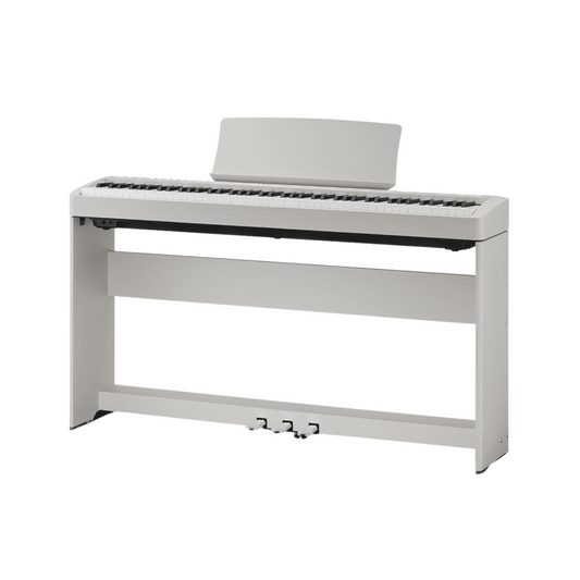 Kawai ES120 88-key Digital Piano With Wooden Stand & Pedal, Light Grey