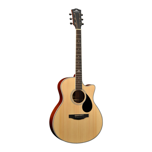 Kepma A1C Grand Auditorium Acoustic Guitar, Natural