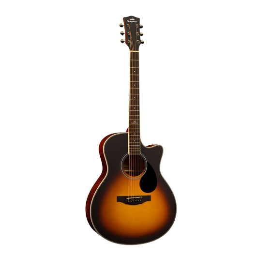 Kepma A1C Grand Auditorium Acoustic Guitar, Sunburst