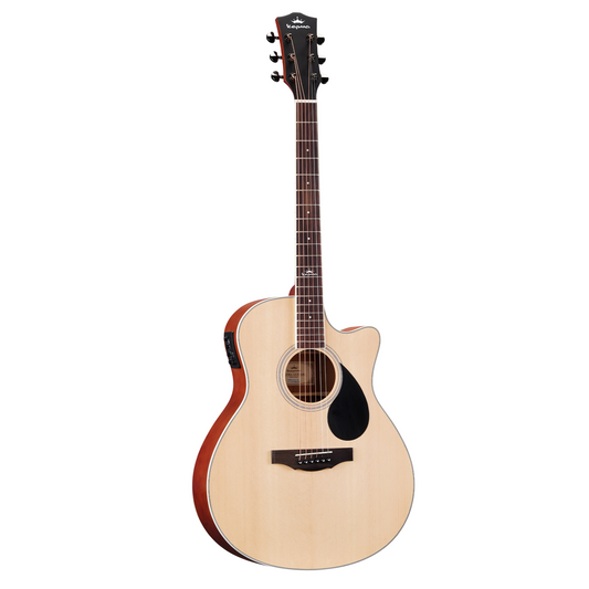 Kepma A1CE Grand Auditorium Electric-Acoustic Guitar w/ K1 EQ, Natural