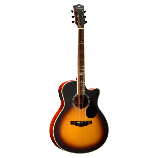 Kepma A1CE Grand Auditorium Electric-Acoustic Guitar w/ K1 EQ, Sunburst