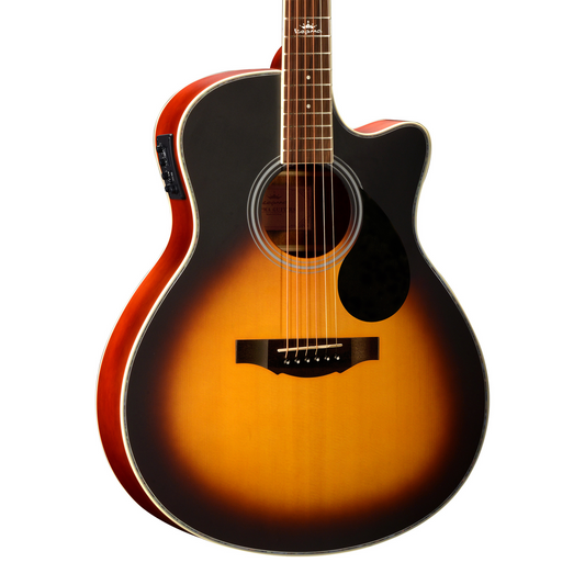 Kepma A1CE Grand Auditorium Electric-Acoustic Guitar w/ K1 EQ, Sunburst