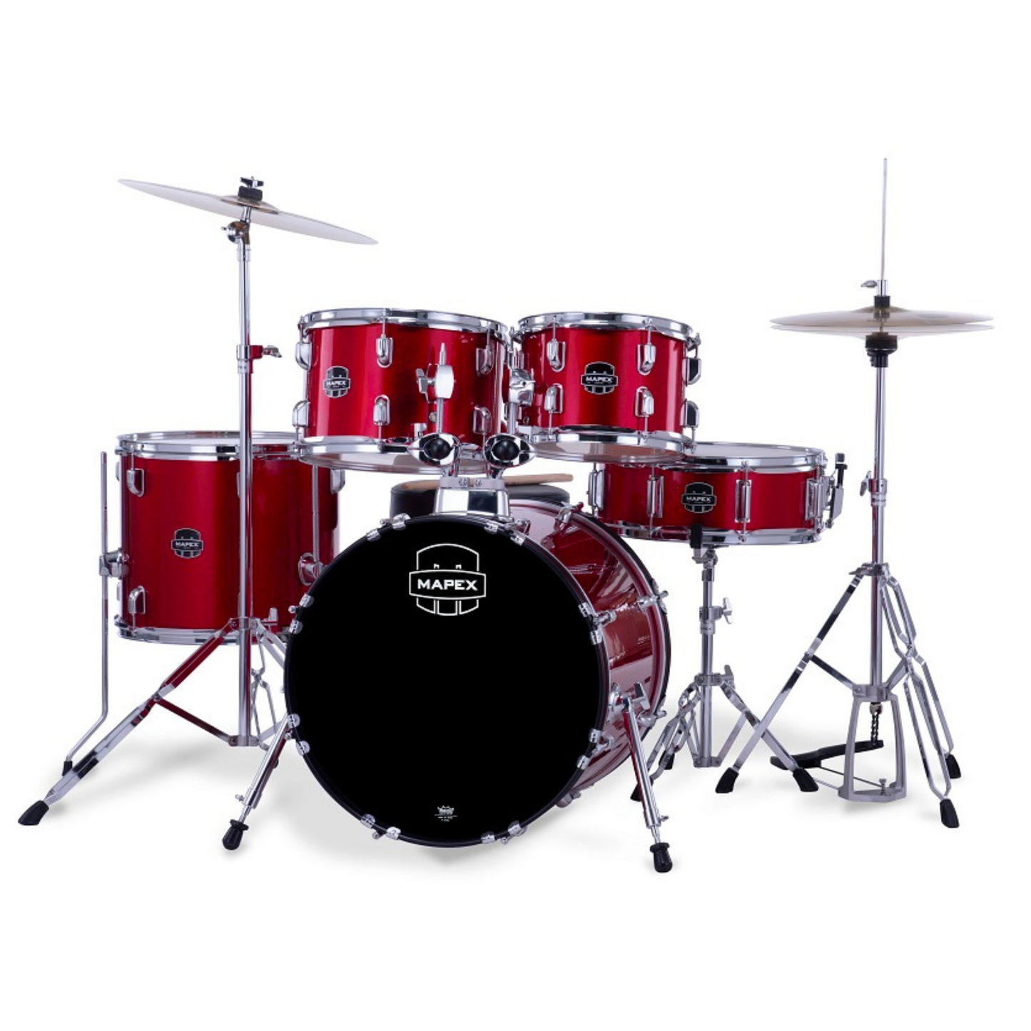 Mapex Comet Series 5-Pcs Acoustic Drum Kit, Infra Red