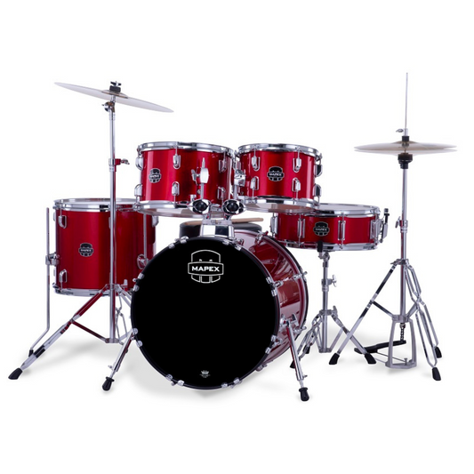 Mapex Comet Series 5-Pcs Acoustic Drum Kit, Infra Red