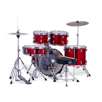 Mapex Comet Series 5-Pcs Acoustic Drum Kit, Infra Red