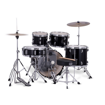 Mapex Comet Series 5-Pcs Acoustic Drum Kit, Dark Black