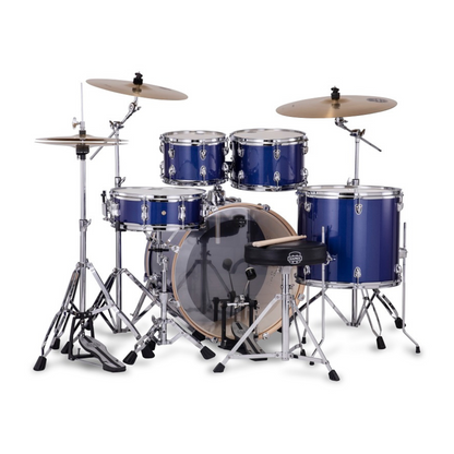 Mapex Venus 5-Pcs Acoustic Drum Kit, Blue Sky Sparkle
