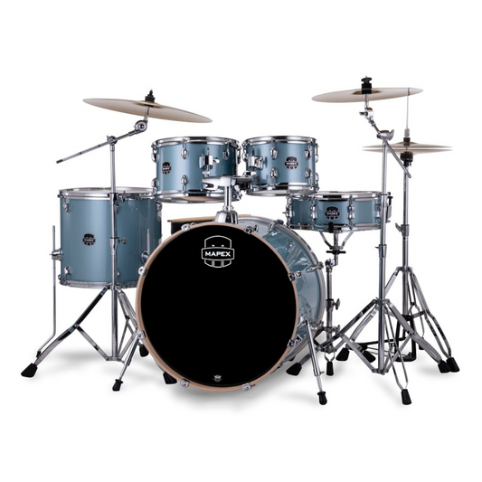 Mapex Venus 5-Pcs Acoustic Drum Kit, Aqua Blue Sparkle