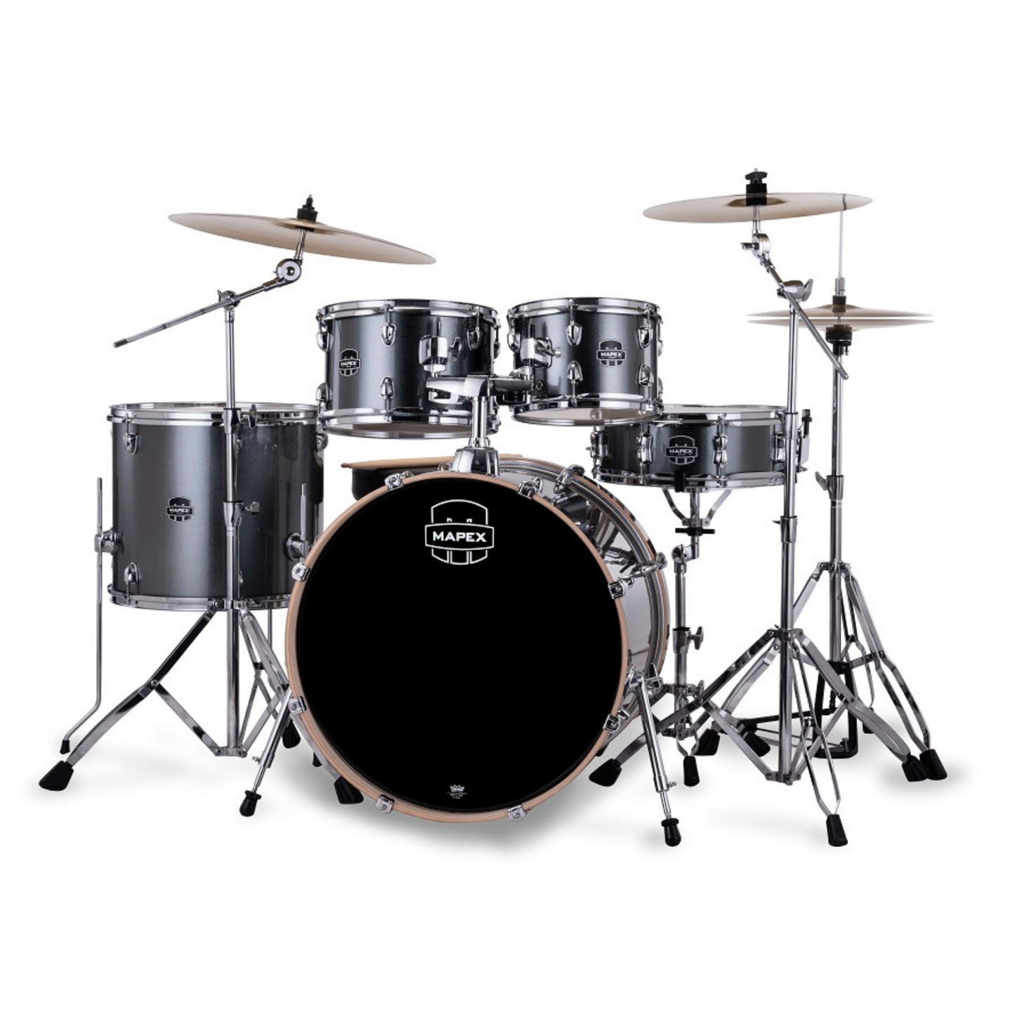 Mapex Venus 5-Pcs Acoustic Drum Kit, Steel Blue Metalic